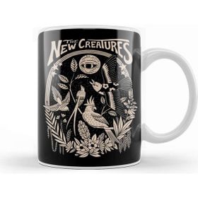 Baskı Dükkanı The Creatures Ilustration Beyaz 330 ml Porselen Kupa Bardak