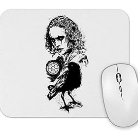 Baskı Dükkanı the Crow Face Mouse Pad