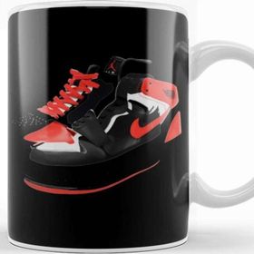 Baskı Dükkanı The Decomposing Of The Black And Red Air Jordan 1 Beyaz 330 ml Porselen Kupa Bardak