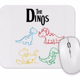 Baskı Dükkanı the Dinos White Dinozorlar Mouse Pad