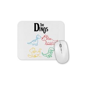Baskı Dükkanı the Dinos White Dinozorlar Mouse Pad