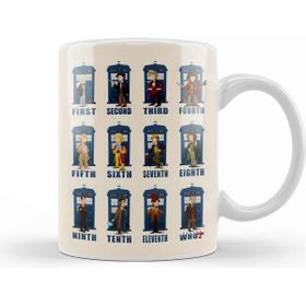 Baskı Dükkanı The Doctors The Eleventh Doctor Beyaz 330 ml Porselen Kupa Bardak