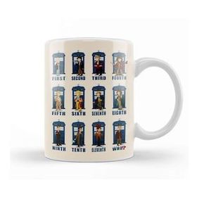 Baskı Dükkanı The Doctors The Eleventh Doctor Beyaz 330 ml Porselen Kupa Bardak
