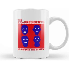 Baskı Dükkanı The Ex Presidents Us Against The System Point Break Beyaz 330 ml Porselen Kupa Bardak