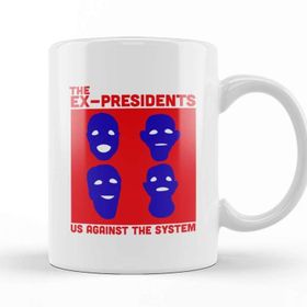 Baskı Dükkanı The Ex Presidents Us Against The System Point Break Beyaz 330 ml Porselen Kupa Bardak
