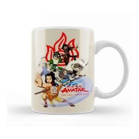 Baskı Dükkanı The Gaang Avatar The Last Airbender Beyaz 330 ml Porselen Kupa Bardak