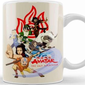 Baskı Dükkanı The Gaang Avatar The Last Airbender Beyaz 330 ml Porselen Kupa Bardak
