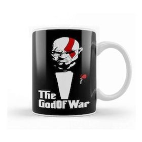 Baskı Dükkanı The God Of War Godfather Beyaz 330 ml Porselen Kupa Bardak
