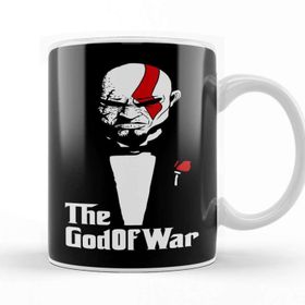 Baskı Dükkanı The God Of War Godfather Beyaz 330 ml Porselen Kupa Bardak
