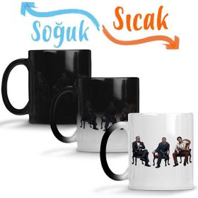 Baskı Dükkanı the Godfather Godfathers Sihirli Porselen Kupa