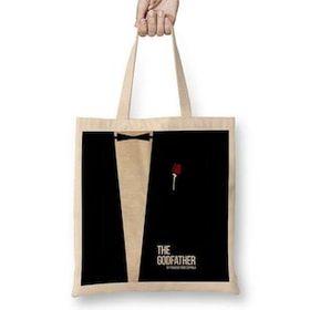Baskı Dükkanı The Godfather Suit Bez Uzun Saplı Krem Rengi Çanta