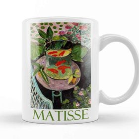 Baskı Dükkanı The Goldfish By Henri Matisse Beyaz 330 ml Porselen Kupa Bardak
