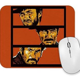 Baskı Dükkanı the Good Bad And Ugly İllüstrasyon Mouse Pad