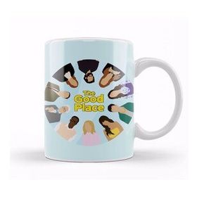 Baskı Dükkanı The Good Place Characters Beyaz 330 ml Porselen Kupa Bardak