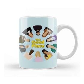 Baskı Dükkanı The Good Place Characters Beyaz 330 ml Porselen Kupa Bardak