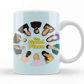 Baskı Dükkanı The Good Place Characters Beyaz 330 ml Porselen Kupa Bardak