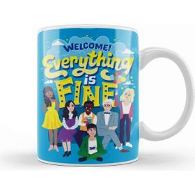 Baskı Dükkanı The Good Place Everything Is Fine Beyaz 330 ml Porselen Kupa Bardak