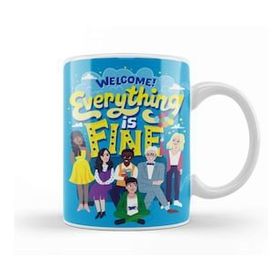 Baskı Dükkanı The Good Place Everything Is Fine Beyaz 330 ml Porselen Kupa Bardak