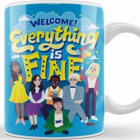 Baskı Dükkanı The Good Place Everything Is Fine Beyaz 330 ml Porselen Kupa Bardak