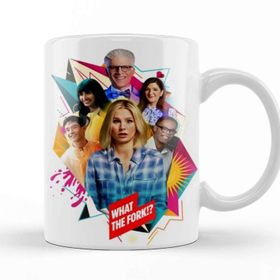 Baskı Dükkanı The Good Place Nice Place Beyaz 330 ml Porselen Kupa Bardak