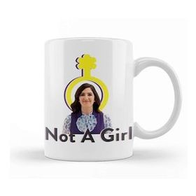 Baskı Dükkanı The Good Place Not A Girl Beyaz 330 ml Porselen Kupa Bardak