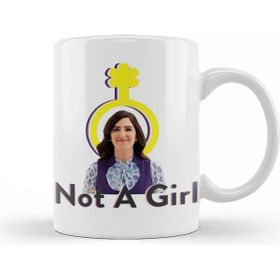 Baskı Dükkanı The Good Place Not A Girl Beyaz 330 ml Porselen Kupa Bardak