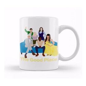 Baskı Dükkanı The Good Place Pop Art Design Beyaz 330 ml Porselen Kupa Bardak