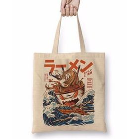 Baskı Dükkanı The Great Ramen Off Kanagawa Bez Çanta