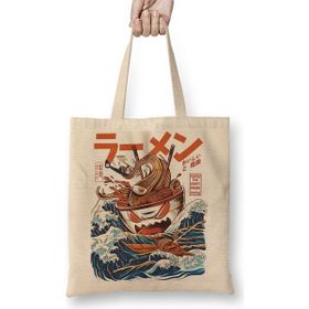 Baskı Dükkanı The Great Ramen Off Kanagawa Bez Çanta