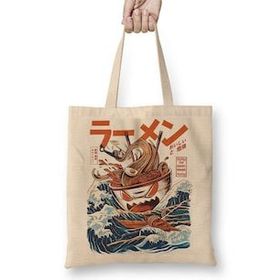 Baskı Dükkanı The Great Ramen Off Kanagawa Bez Çanta