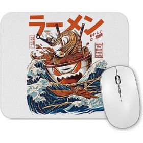 Baskı Dükkanı the Great Ramen Off Kanagawa Mouse Pad