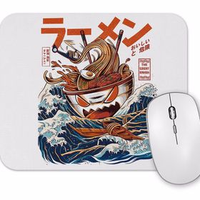 Baskı Dükkanı the Great Ramen Off Kanagawa Mouse Pad