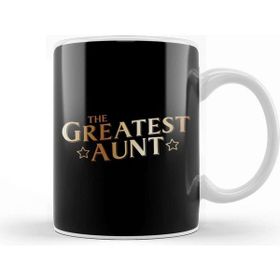 Baskı Dükkanı The Greatest Aunt Beyaz 330 ml Porselen Kupa Bardak