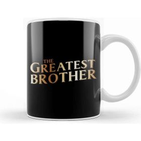 Baskı Dükkanı The Greatest Brother Beyaz 330 ml Porselen Kupa Bardak