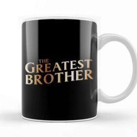 Baskı Dükkanı The Greatest Brother Beyaz 330 ml Porselen Kupa Bardak