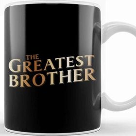 Baskı Dükkanı The Greatest Brother Beyaz 330 ml Porselen Kupa Bardak