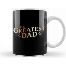Baskı Dükkanı The Greatest Dad Beyaz 330 ml Porselen Kupa Bardak