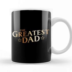 Baskı Dükkanı The Greatest Dad Beyaz 330 ml Porselen Kupa Bardak