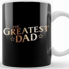 Baskı Dükkanı The Greatest Dad Beyaz 330 ml Porselen Kupa Bardak
