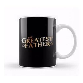 Baskı Dükkanı The Greatest Father Beyaz 330 ml Porselen Kupa Bardak