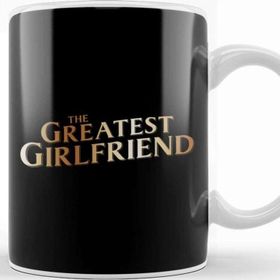 Baskı Dükkanı The Greatest Girlfriend Beyaz 330 ml Porselen Kupa Bardak