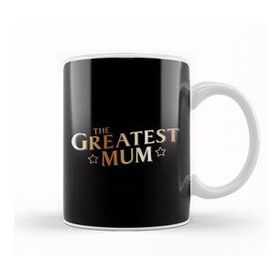 Baskı Dükkanı The Greatest Mum Beyaz 330 ml Porselen Kupa Bardak
