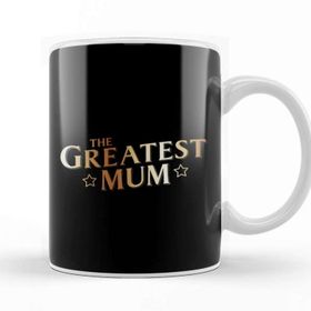 Baskı Dükkanı The Greatest Mum Beyaz 330 ml Porselen Kupa Bardak