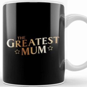 Baskı Dükkanı The Greatest Mum Beyaz 330 ml Porselen Kupa Bardak
