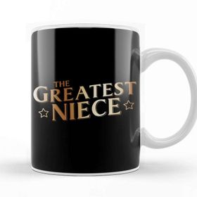 Baskı Dükkanı The Greatest Niece Beyaz 330 ml Porselen Kupa Bardak