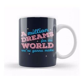 Baskı Dükkanı The Greatest Showman A Million Dreams For The World Beyaz 330 ml Porselen Kupa Bardak