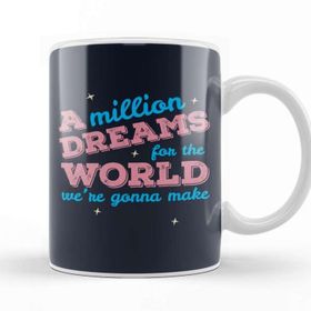 Baskı Dükkanı The Greatest Showman A Million Dreams For The World Beyaz 330 ml Porselen Kupa Bardak