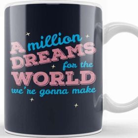 Baskı Dükkanı The Greatest Showman A Million Dreams For The World Beyaz 330 ml Porselen Kupa Bardak