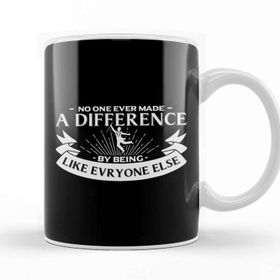 Baskı Dükkanı The Greatest Showman Being Someone Else Quote Beyaz 330 ml Porselen Kupa Bardak