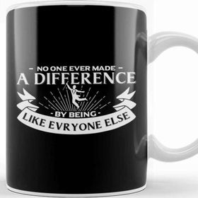 Baskı Dükkanı The Greatest Showman Being Someone Else Quote Beyaz 330 ml Porselen Kupa Bardak